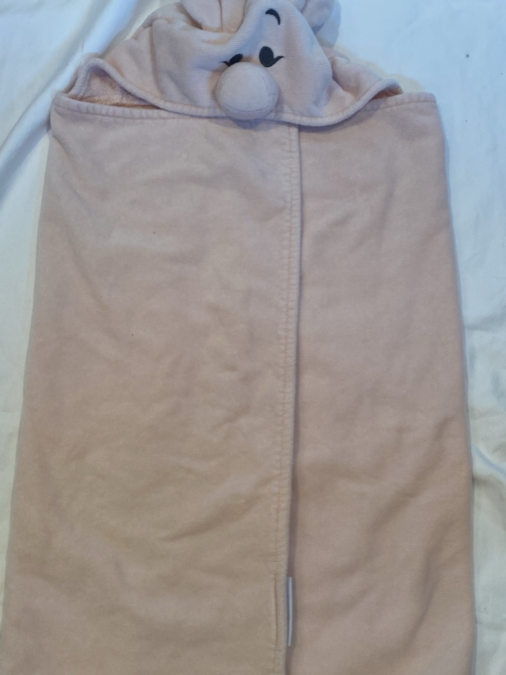 Pottery Barn Kids Winnie the Pooh piglet Hooded Towel with Face Detail